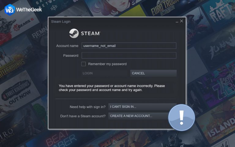 Как исправить ошибку «Не удается войти в Steam» в Windows 10?
