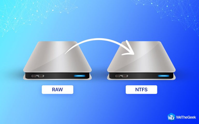 Как конвертировать RAW в NTFS без потери данных