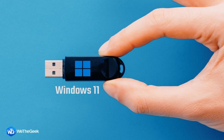 Как создать загрузочный USB-накопитель с Windows 11