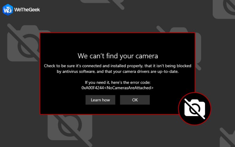 Как исправить ошибку «Камеры не подключены» в Windows 10?