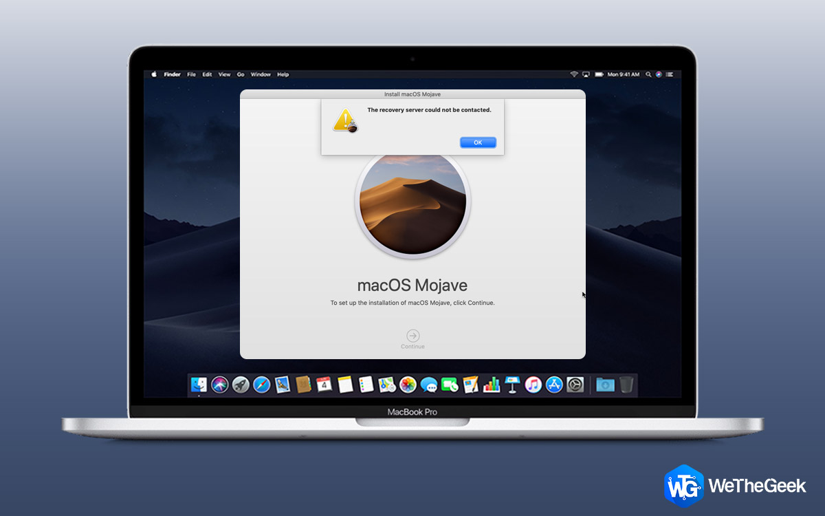 Не удается связаться с сервером восстановления mac os