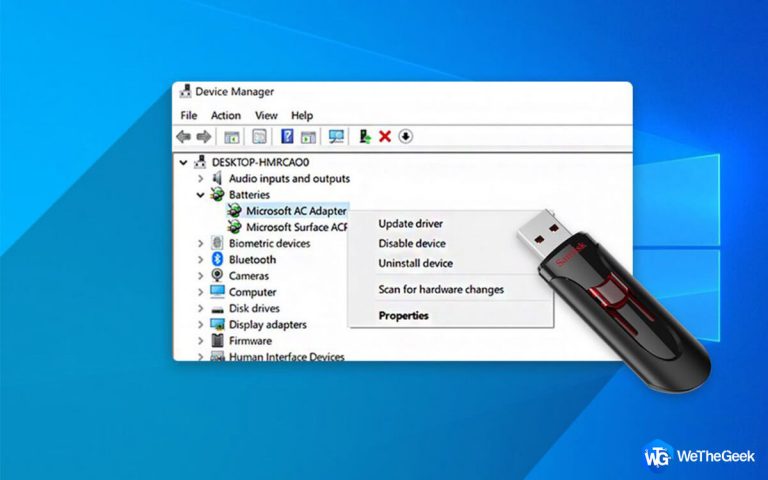 Как обновить драйверы USB в Windows 10?