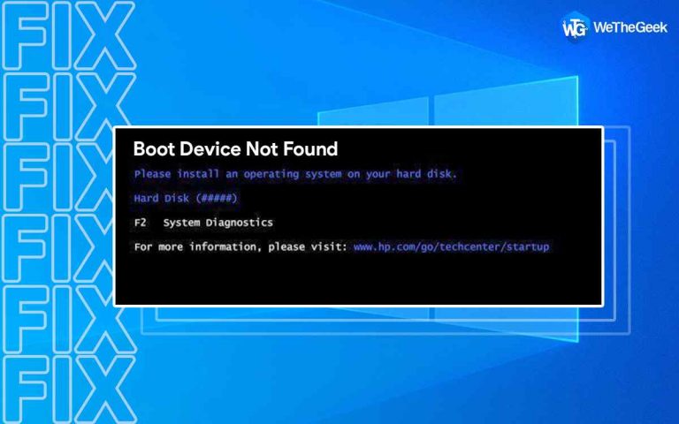 Как исправить ошибку «Не найдено загрузочное устройство» в Windows 11/10