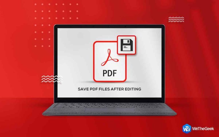 Не удается сохранить файлы PDF после редактирования?  Вот исправление!