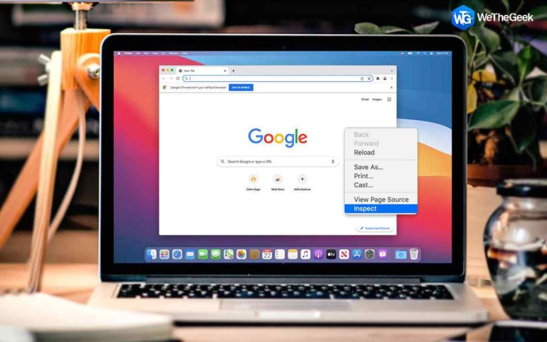 Как проверить элемент в Chrome, Safari и Firefox на Mac