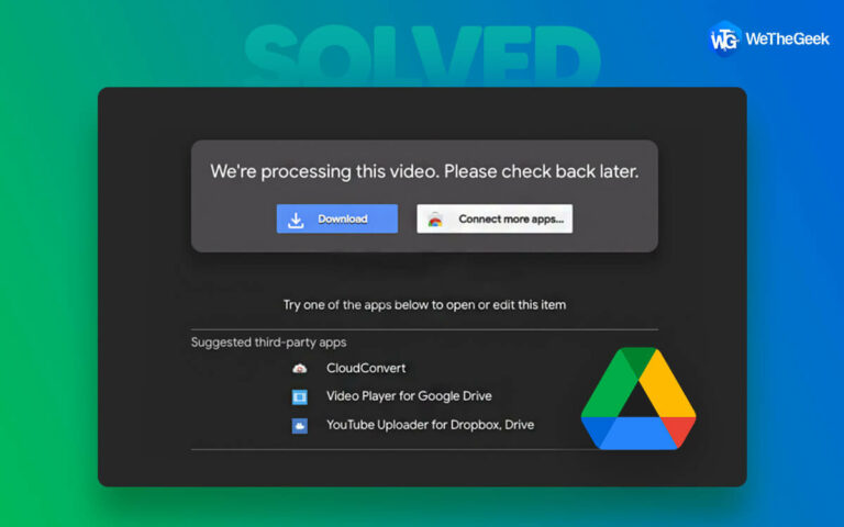 Сколько времени Google Диску требуется для обработки видео