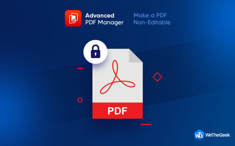 Как сделать PDF нередактируемым с помощью Advanced PDF Manager