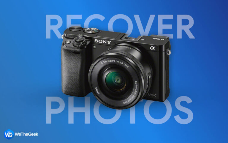 Как восстановить удаленные фотографии с камеры Sony