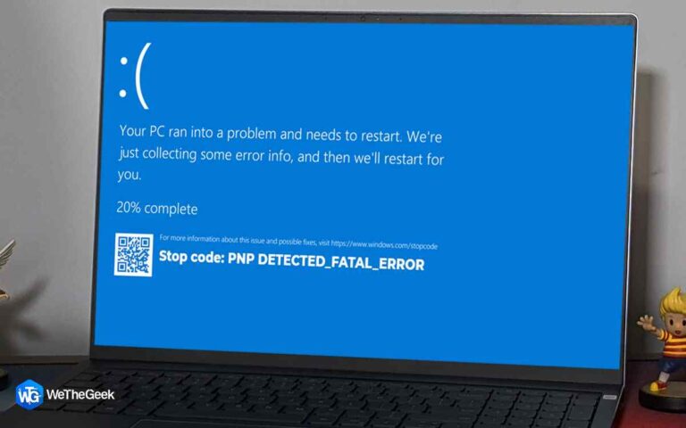 Как исправить PNP-DETECTED FATAL ERROR на ПК с Windows
