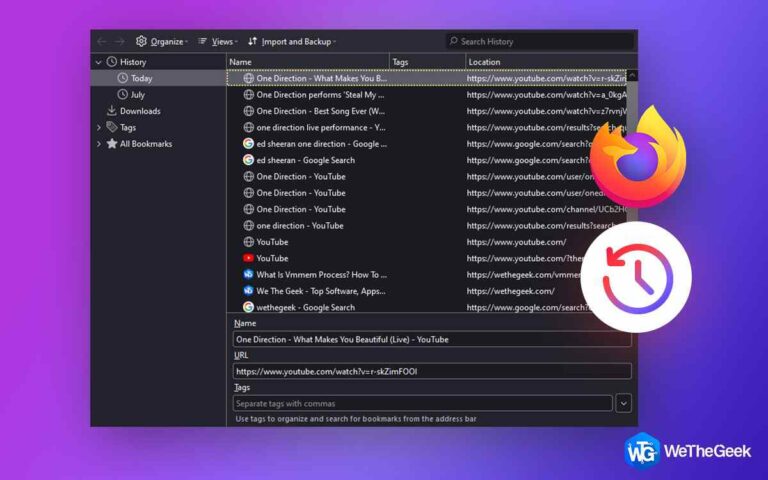 Как восстановить удаленную историю браузера Firefox