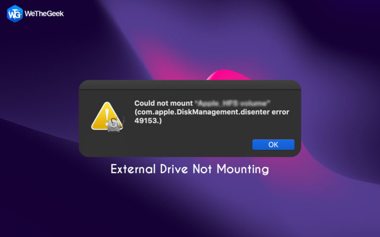 Внешний диск не монтируется на Mac (5 решений)