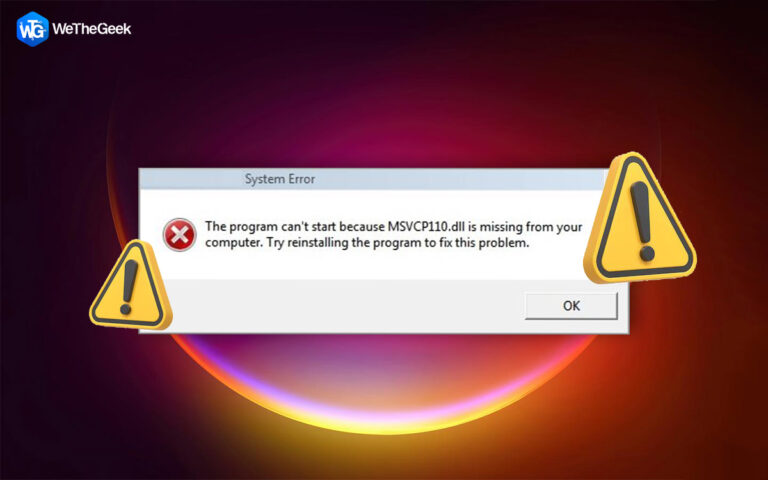 6 эффективных способов исправить ошибки отсутствия Msvcr110.dll в Windows 11