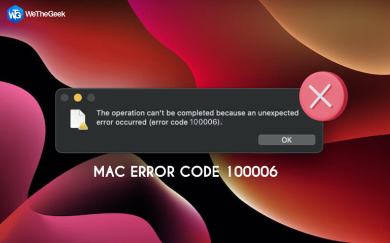 Как решить код ошибки Mac 100006: простые и быстрые решения