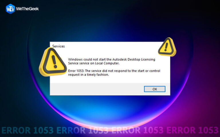 Как исправить ошибку «Служба не ответила» 1053 в Windows?