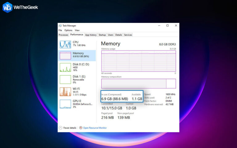 Хотите повысить производительность вашего ПК?  Узнайте, как включить сжатие памяти в Windows!