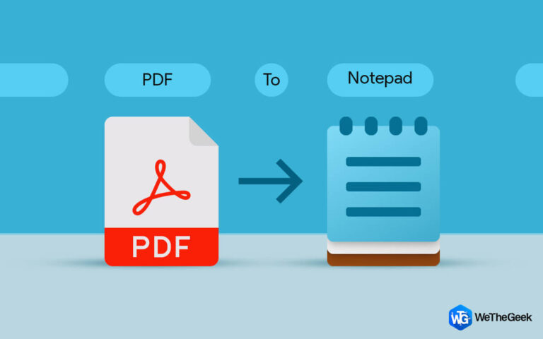 Как конвертировать PDF в Блокнот в Windows?