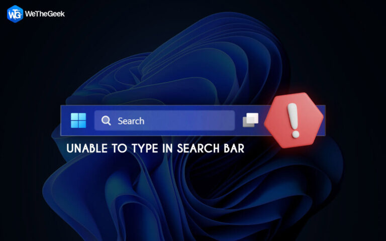 Лучшие методы исправления «Невозможно ввести текст в строку поиска» в Windows 11